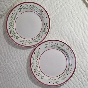 Royal Norfolk Olive Motif 10-1/2" Plates (2)